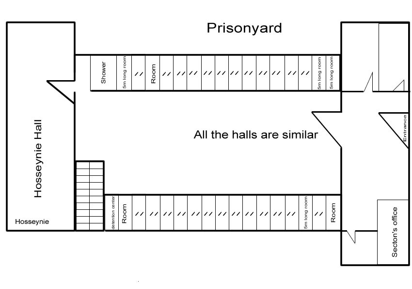 Rajai Shahr Prison Diagram