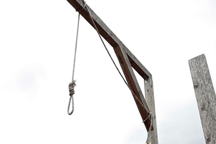 publicly hanged in Kerman