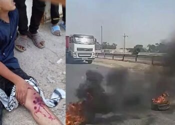 Iran Gheizaniyeh police fire at protesters