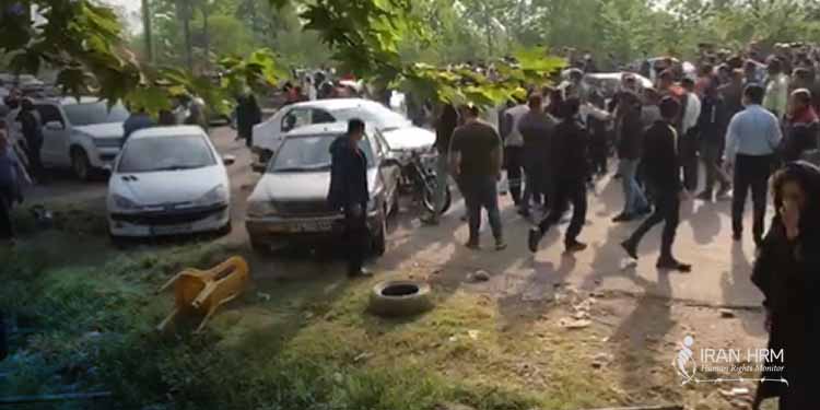 Teargas fired at peaceful protests in Saravan, north Iran