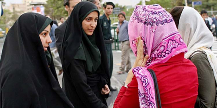 Iran women with improper hijab