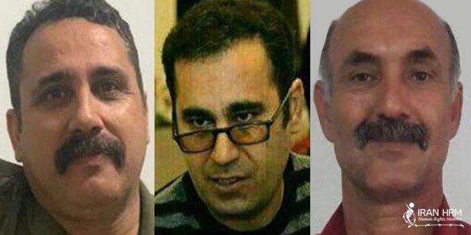 Iranian teachers Rasoul Bodaghi, Mohammad Habibi, Jafar Ebrahimi